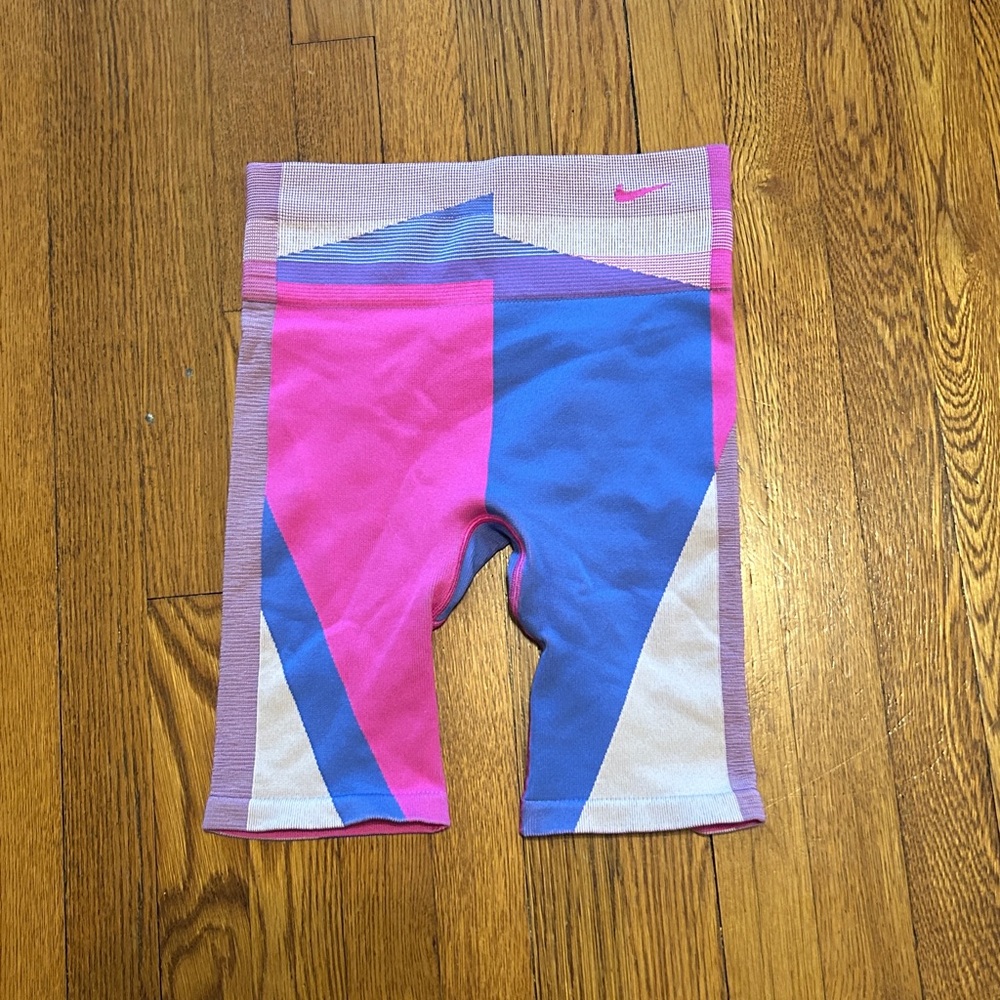 Nike Dry-Fit Pink and Blue Patterned Shorts